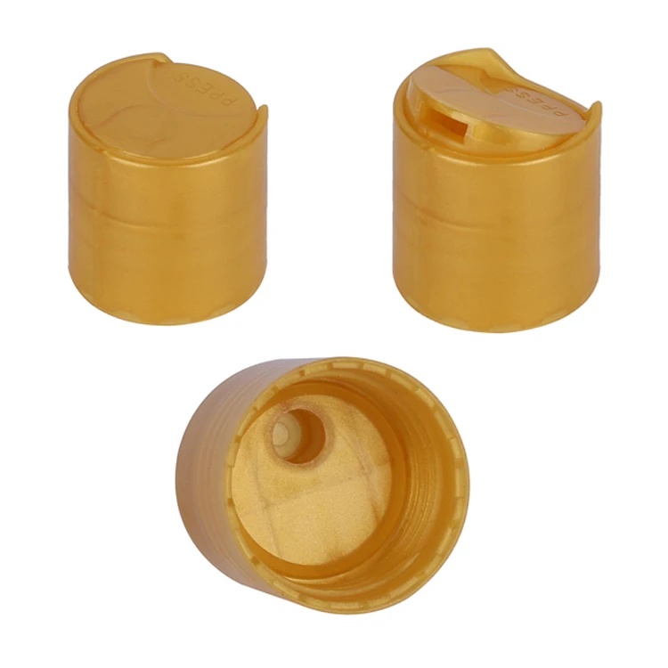 Round 28/410 24/410 Disc Top Cap Pp Shampoo Flip Top Cap Plastic Screw Cap For Shampoo Lotion Hand Bottle