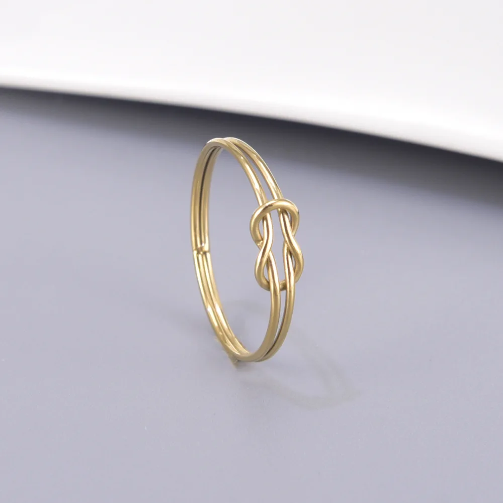 Double Knot Ring Minimalist Knuckle Finger Ring Accessories For Women