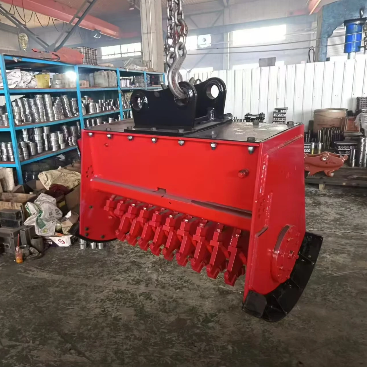 Perfect Quality Carbon steel Customized  Excavator Hydraulic wood crusher