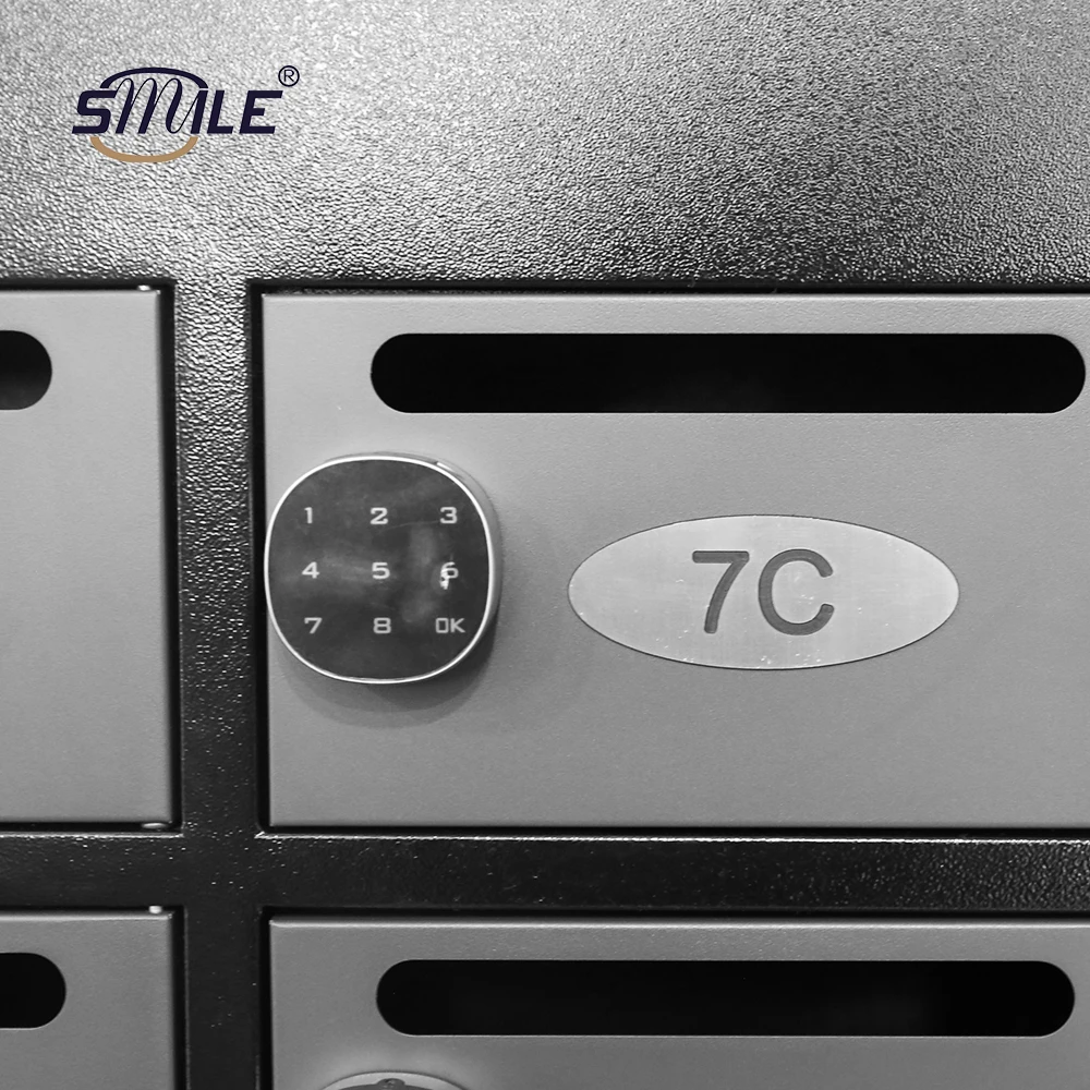 CHNSMILE Mailing Box with Digital Lock Black Customized Letterbox Commercial Mailboxes for Sale