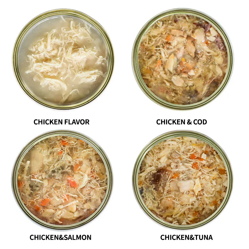 Оптовая продажа 170 г белое мясо кошачьи консервированные закуски для молодых кошек