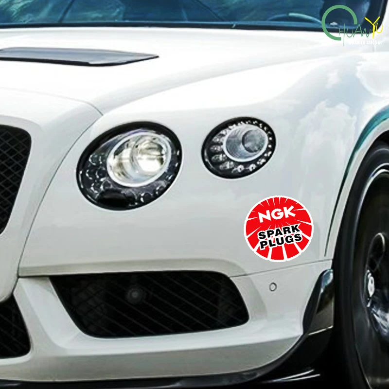 NGK Spark Plug Custom Car Sticker Waterproof Reflective Film Body Decoration Personalized Creative Design