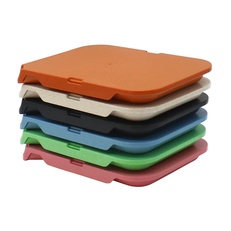 Custom Biodegradable Tobacco Rolling Tray Herb Rolling Plates With Lid