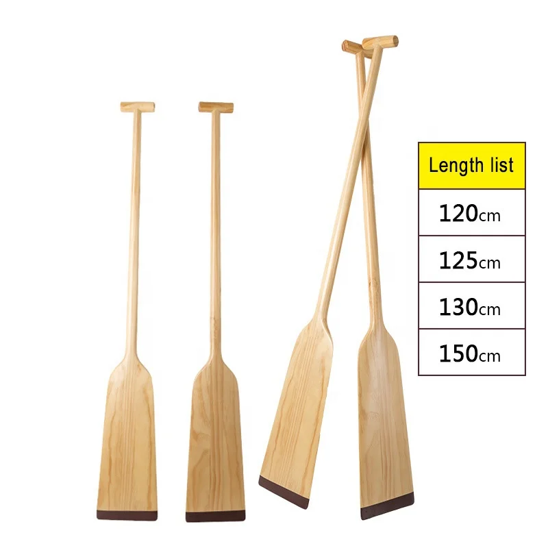 120/125/130/150 cm Gb Lightweight Wood Rafting Rowing Durable Hand Crank Family Wooden IDBF Approved Dragon Boat Paddle with Bag