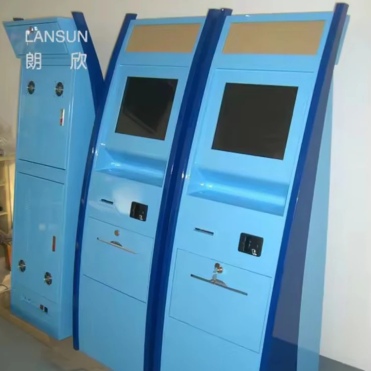 2024 New Customized Floor Standing Self-service cash recycler credit card reader kiosk