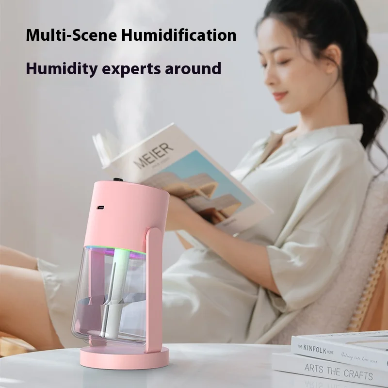 Unique Product Portable Mini Led Star Light Fog Mist Aroma Essential Oil Diffuser Usb Starry Sky Top Car Humidifier
