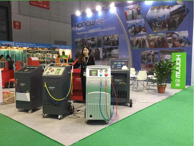 Fully - Auto Car A/C Refrigerant Recovery Machine with cleaning & flushing