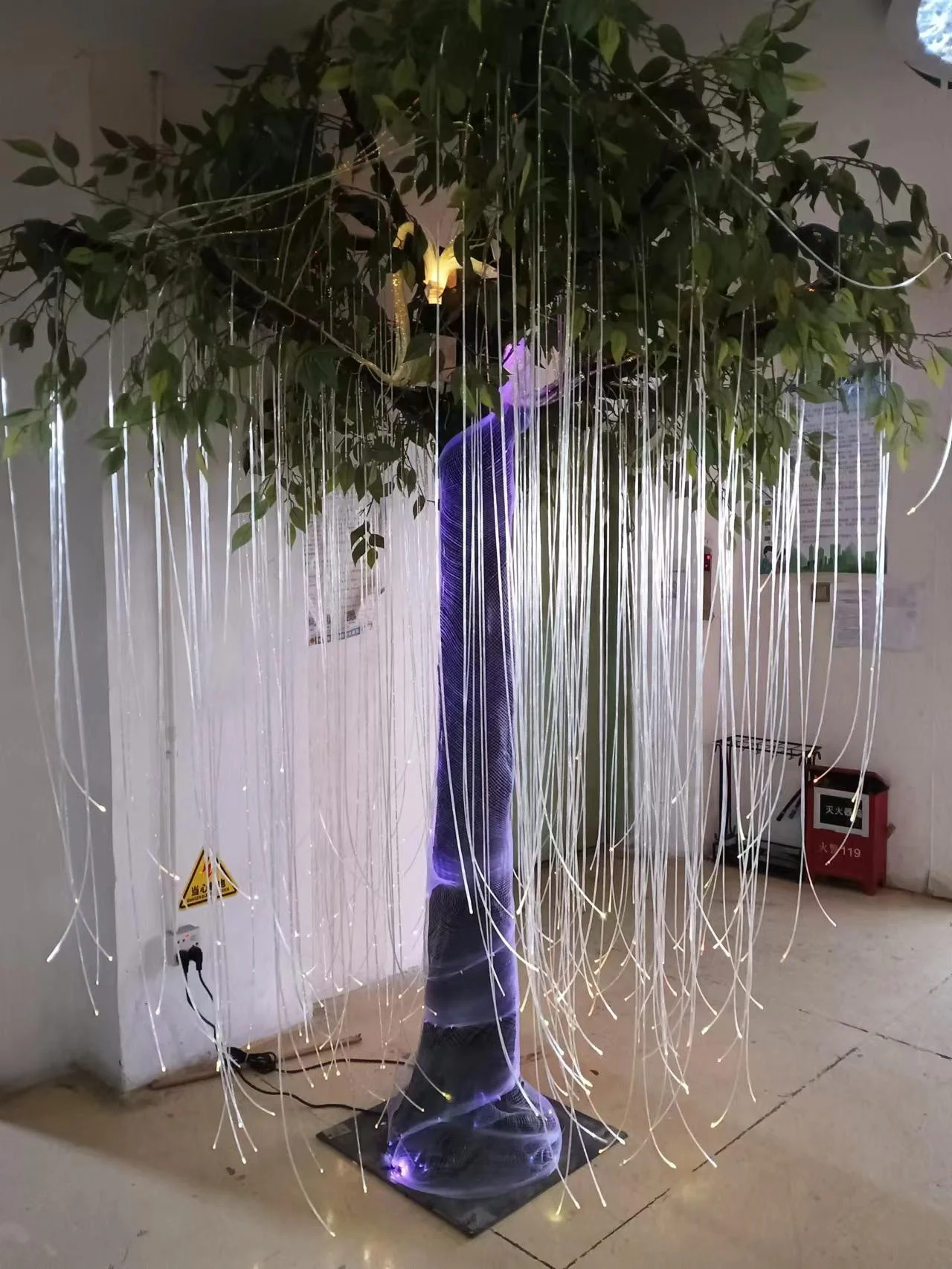 2023 KEPUAI Fibre Optic Lighting Mesh LED Mesh Trees Lights Net for Outdoor Tree Decor Lights