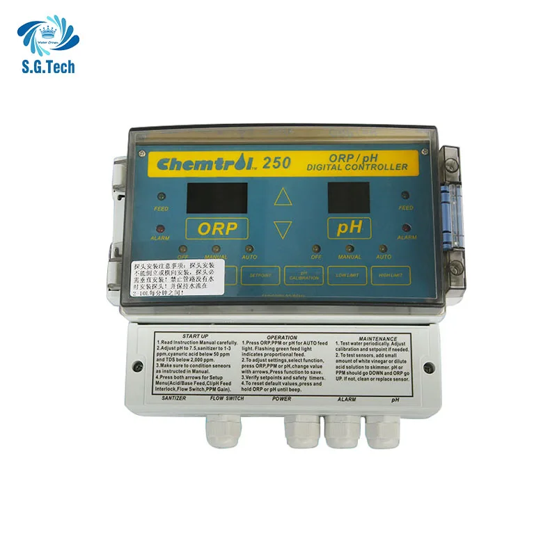 Swimming Pool Spa Pool Accessories Disinfection System Automatically Water Controller ORP PH Water Quality Monitor