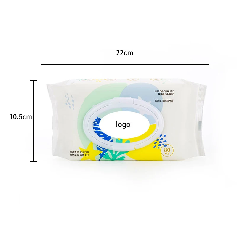 Одноразовые влажные салфетки для ухода за кожей ребенка, мягкие Нетканые Мягкие влажные салфетки без запаха
