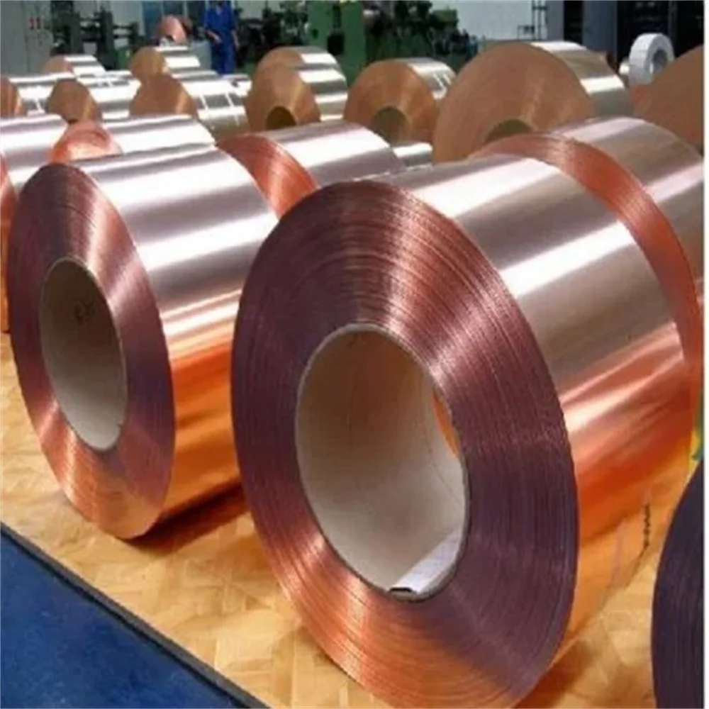 0.02mm Thickness Thin Red Pure Copper Foil Coil Strip Price for Sale