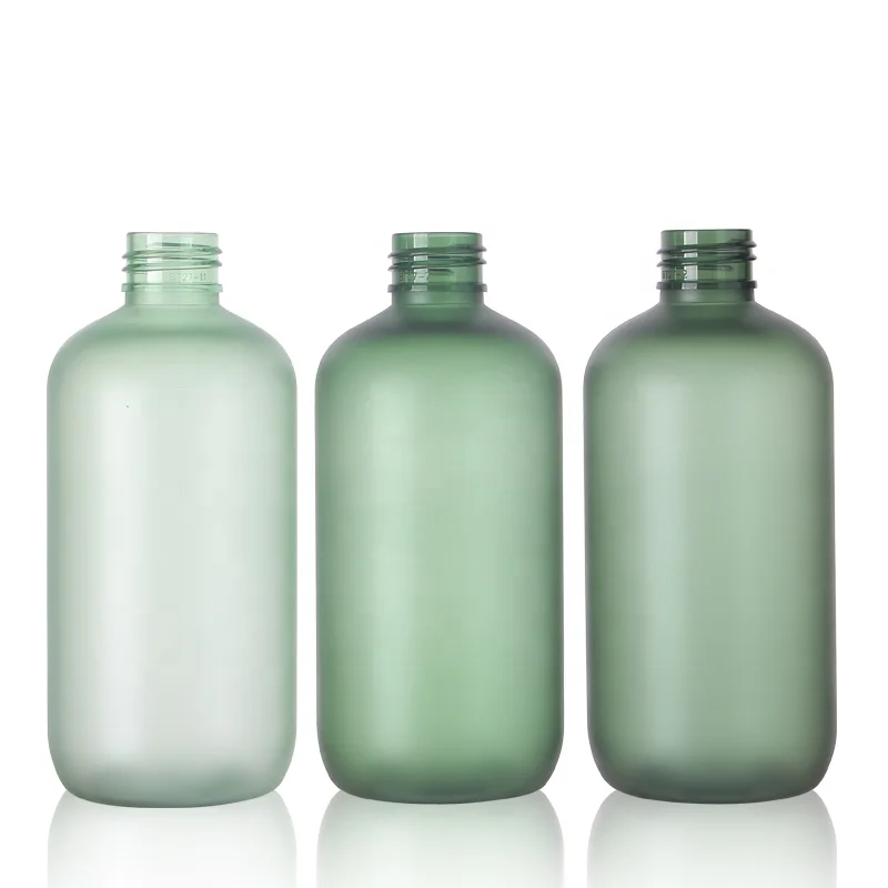New product 250ml  green colored Plastic Toners cosmetic packaging bottle