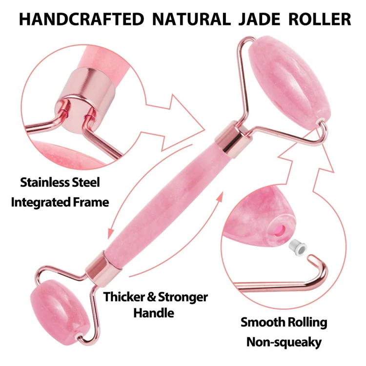 wholesale factory mini body relaxing 100% jade roller face massager gua sha