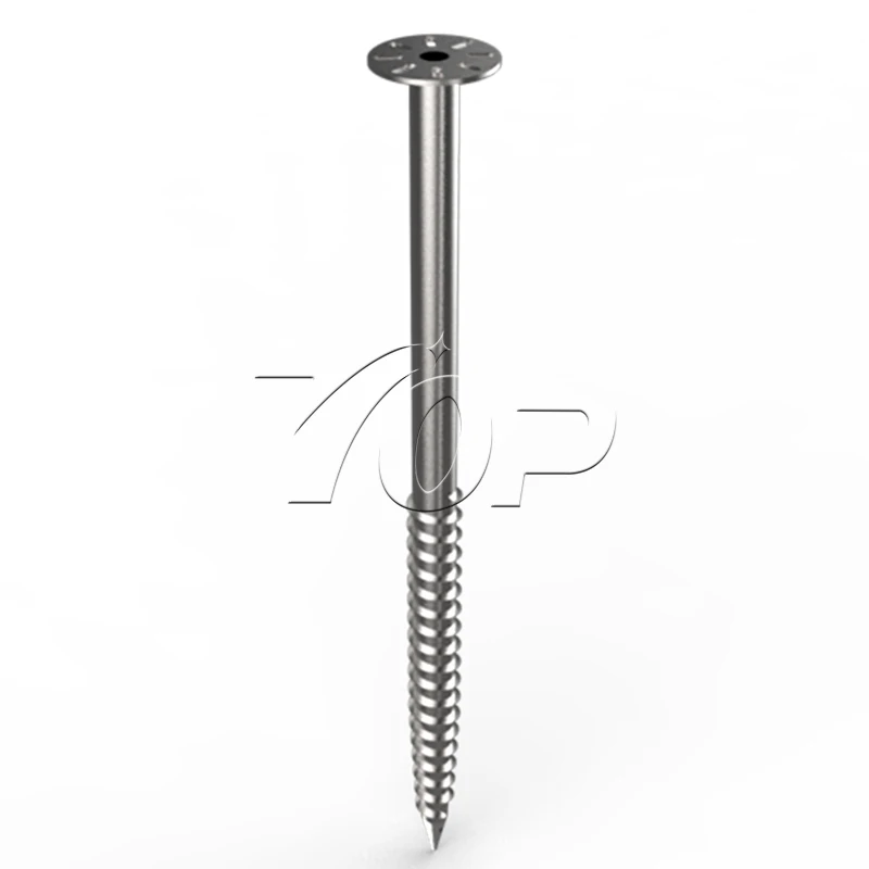 Оцинкованная сталь, солнечный заземляющий винт, основа, столб, якорь, Солнечная опора, заземляющий анкер, заземляющий винт для солнечной монтажной системы