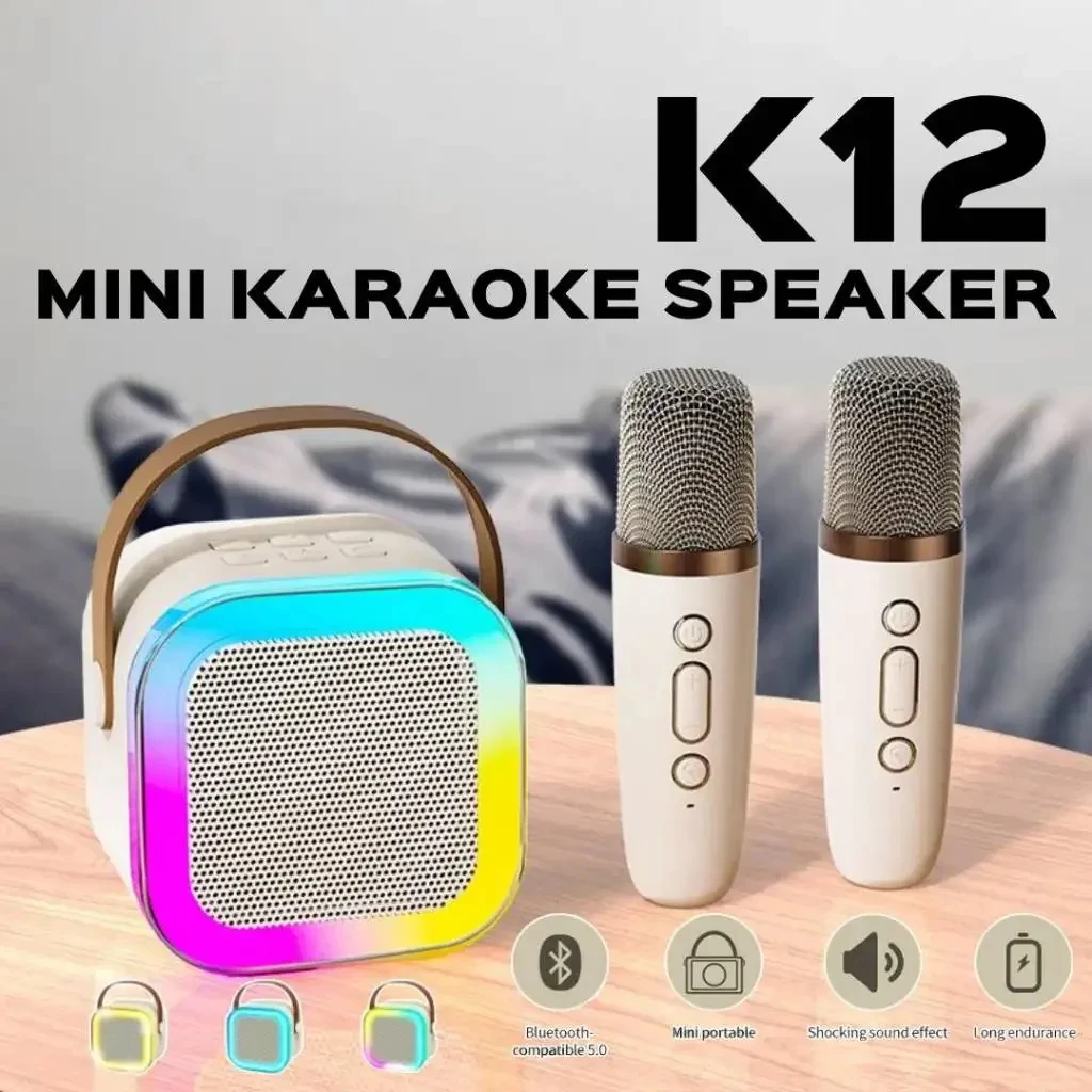 Новый популярный Bluetooth-динамик портативный домашний милый караоке мини-беспроводной аудио с микрофоном K песня семейный певческий аппарат