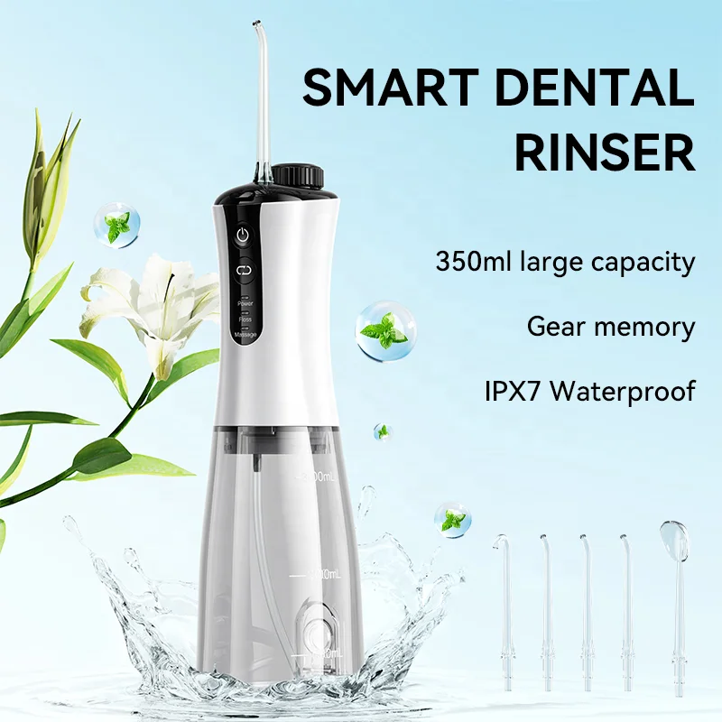 C2 SE Cordless Dental Irrigator 12 Gears 350ML Rechargeable Portable Water Flosser Oral Water Jet Teeth Cleaner