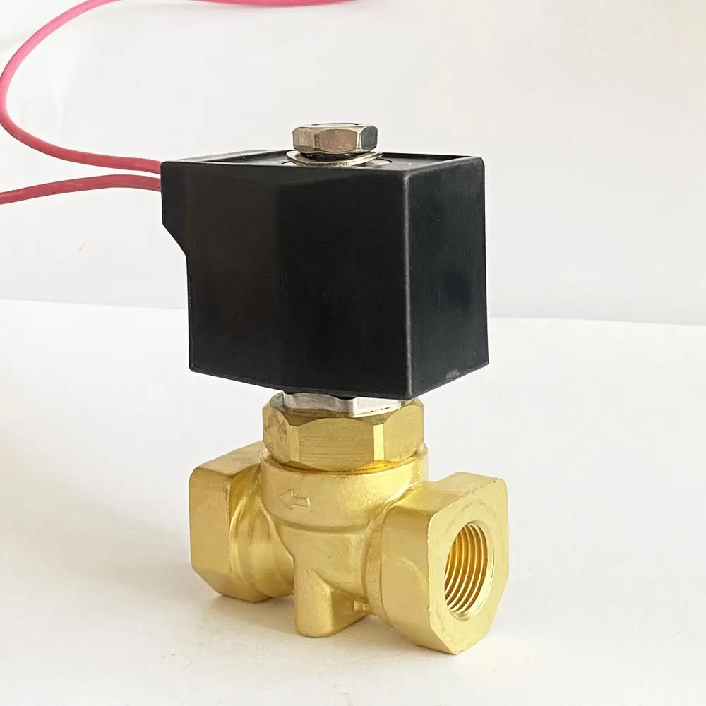 PG-10  50bar Or.10mm  3/8in  air  water gas oil  brass  high pressure solenoid valve with wire type