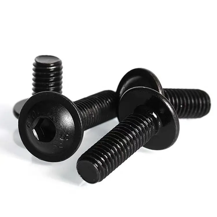M3 M6 M8 M10 Black Oxide Steel Cross Recess Hexagon Torx Button Head Bolt ASTM A325 A307 GR2 GR5 DIN7985 ISO7380 Compliant