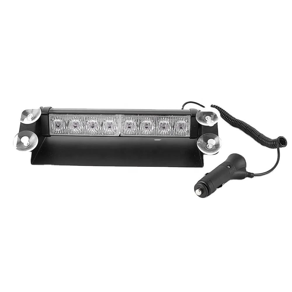 lkt Led flsh Light 6 Leds 16 Flashing Modes 12V DC Car Emergency Dash Strobe Warning Light Day Running  light