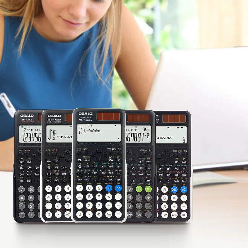 High Quality Custom Logo Digital Professional Students Test Calculator Electronic Mathematics Functions Calculadora Cientifica