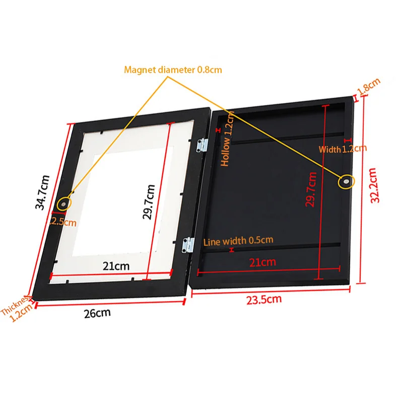 Hot sale solid wood Front-Opening for Kids Drawings, Artworks, Children Art Projects, Schoolwork  A4 Kids Art Photo  Frames