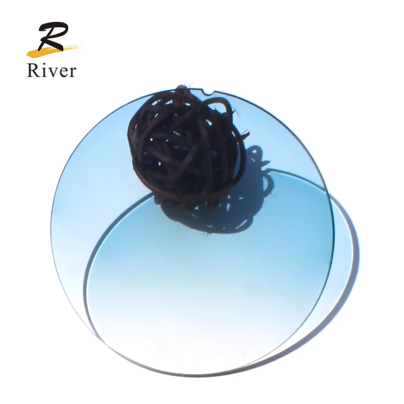 Wholesale eyeglass lenses MR-8 1.60 1.61 gradient color AR coating sunglass lenses