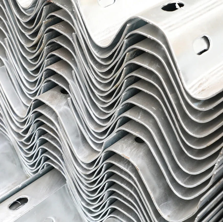 Traffic Safety Barrier W Type Highway Guardrail Galvanized Steel Fishtail Galvanized Steel Crash Barrier Supplier