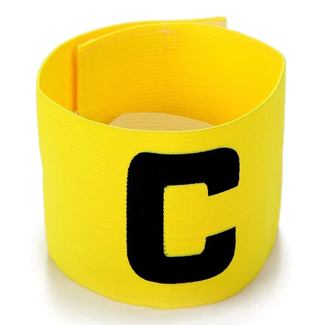 Factory directly elastic football captain armbands mix color kids captain band football soccer