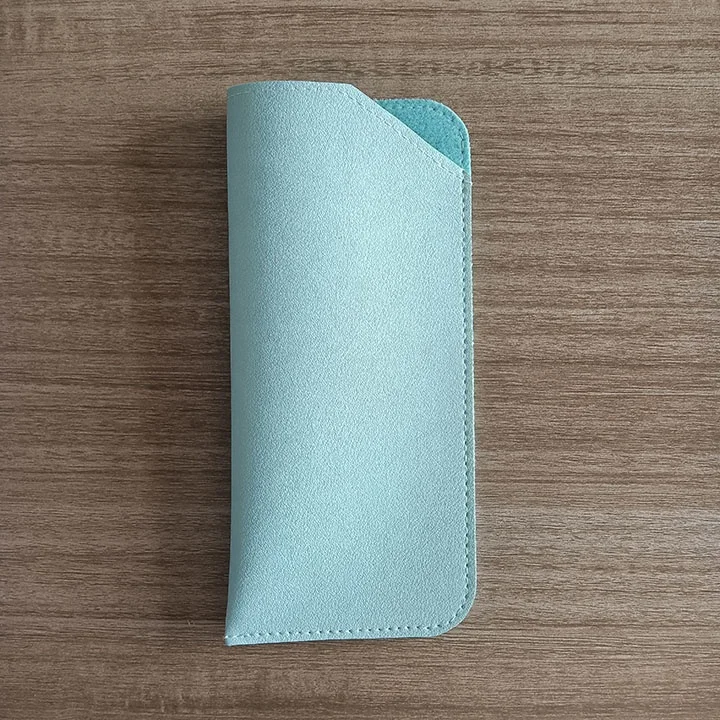 Custom eyeglasses box black leather glasses case packaging eye glasses bag