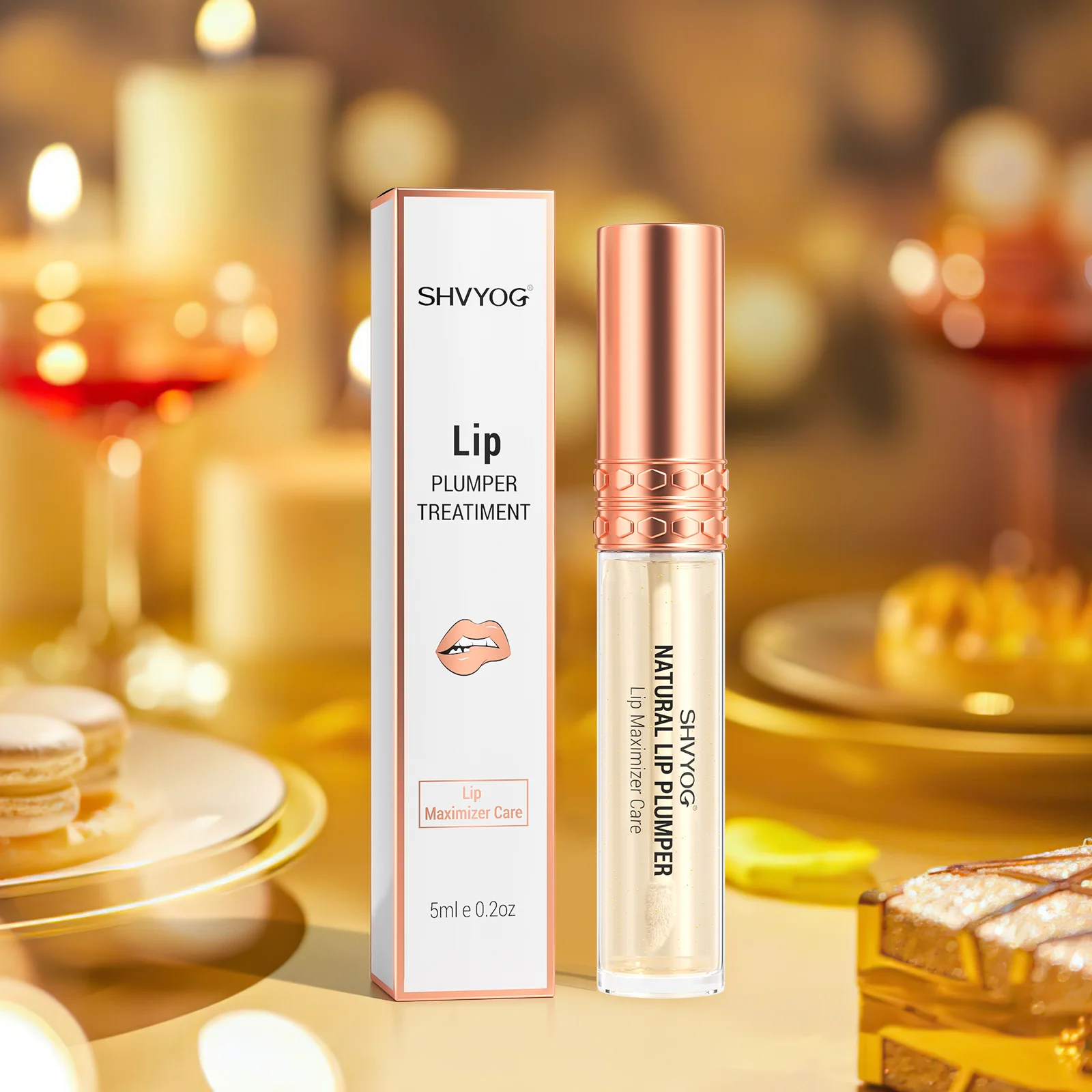 Low Moq Private Label Lipgloss Plumping Plant Plumper Lip Oil Gloss Lip Care Serum Moisturizing & Hydrated Sexy Lips