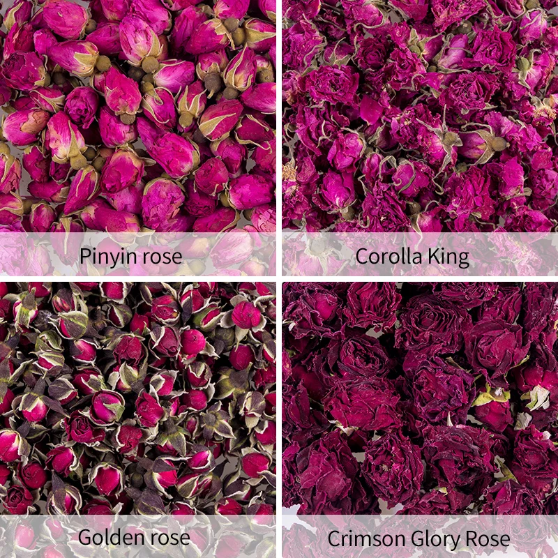 Сушеные Бутоны Роз, китайский травяной чай, сушеные бутоны розовых роз