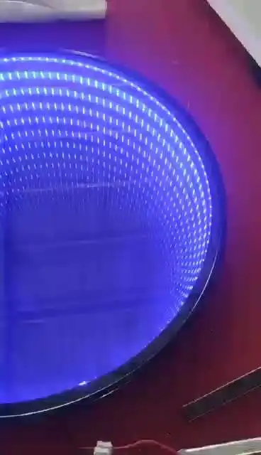 3D led mirror IP44 water proof  Round Bathroom Mirror With Lights Irregular Smart Led Mirror