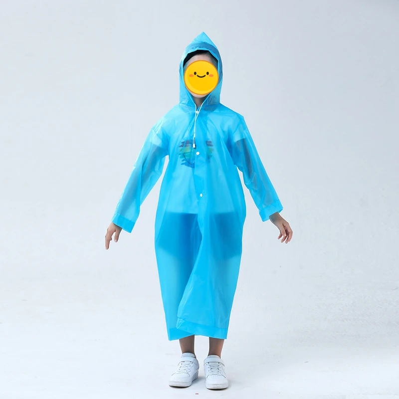 Wholesale Waterproof EVA Poncho Wind Water Resistant Raincoat Reusable School Bag Cover for Outdoor Tours in Summer