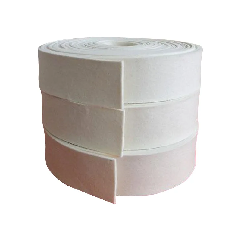 Factory supply 10mm 20mm Industry white layered steel slitting machine tension pad hard polyester felt pad for steel plate