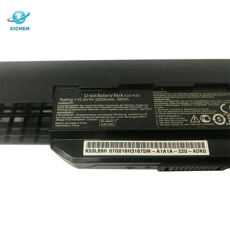 Original 10.8V 5200mah laptop battery for Asus A32-K53 A31-K53 A41-K53/li ion battery pack for Asus a32 k53 A32-K53 high quality