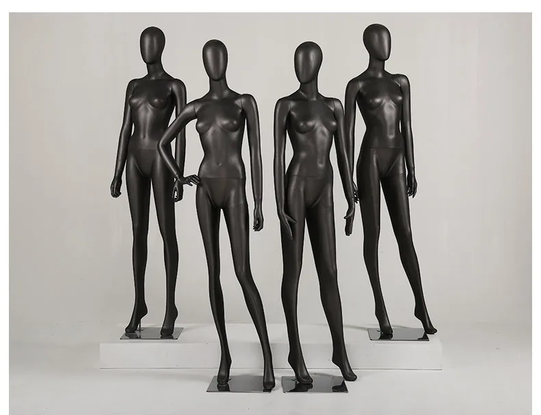 Fiberglass matte black  vintage petite girl female full body mannequin display used types los angeles