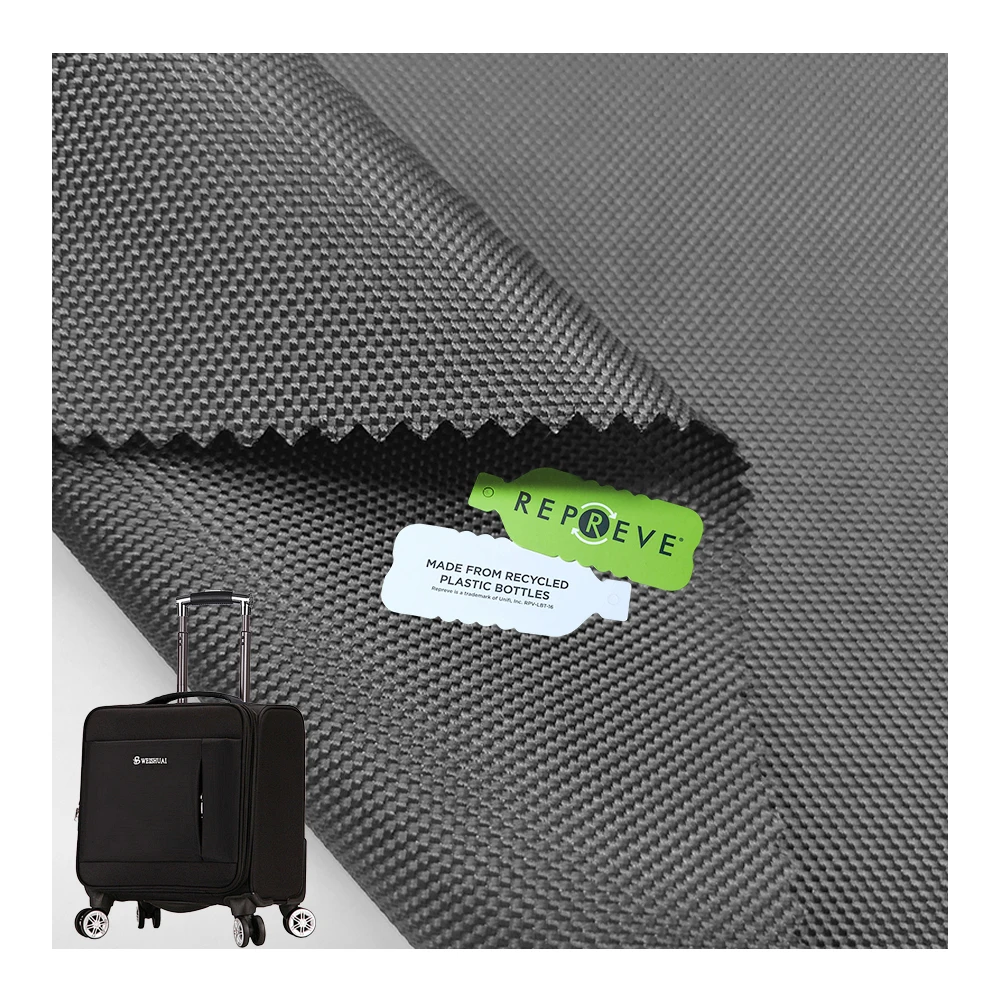 Eco-Friendly oxford fabric GRS 100% polyester 16800D PU coated RPET recycled oxford luggage fabric