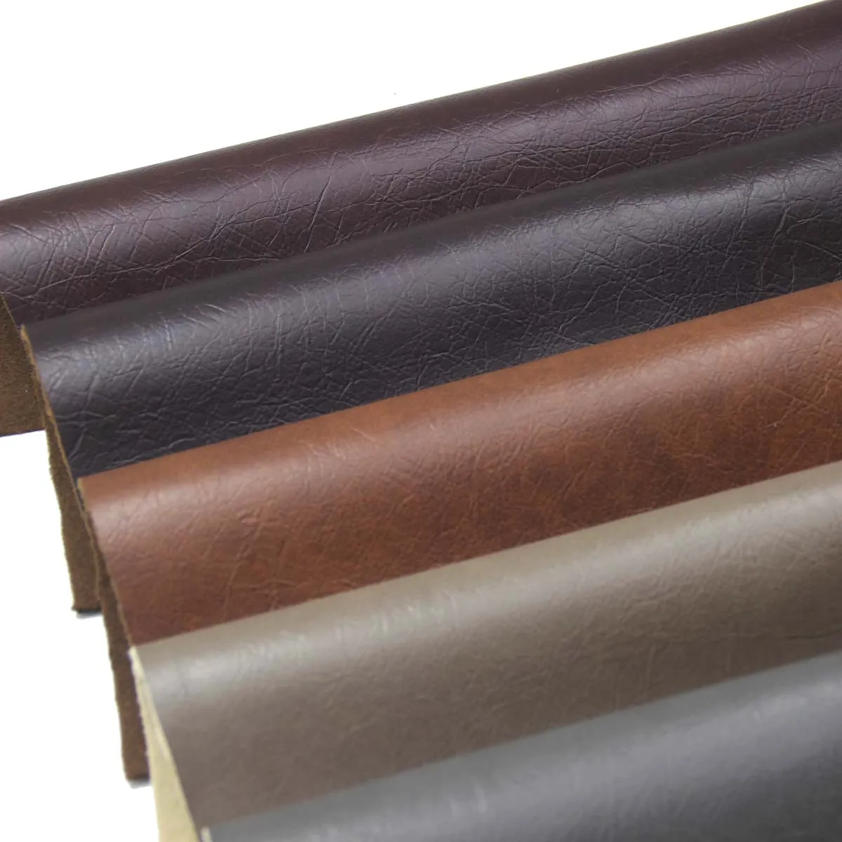 Fabric for Furniture Automotive Sofa Upholstery Manufacturers Faux Vinyl Eco Friendly PU Solvent Free Leather PVC Woven PE Film