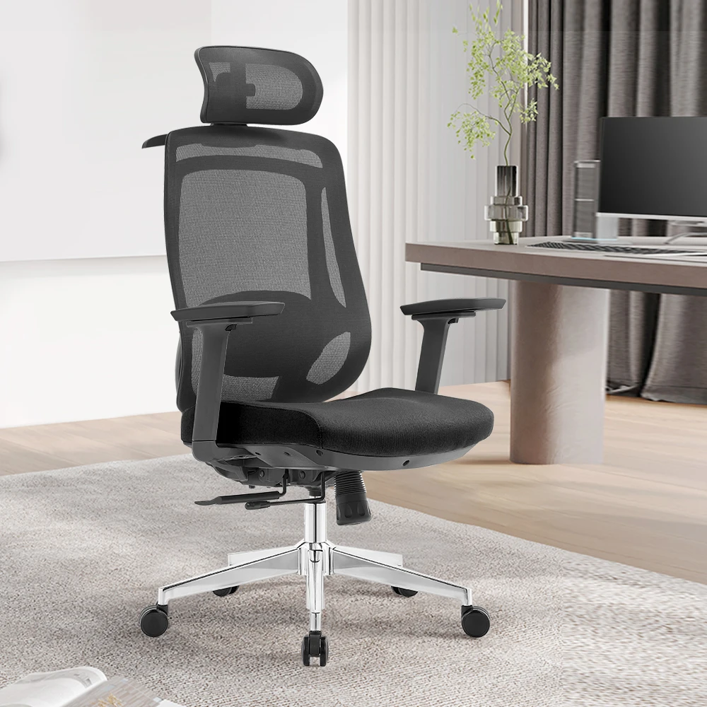 Guangdong Wholesale sillas de oficina High Back Adjustable Ergonomic mesh Office Chairs Furniture Computer desk chair for office