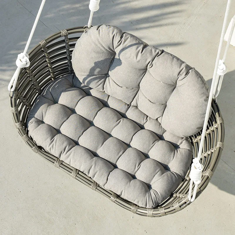 one seat love seat 2 person Rattan Egg Hanging Swing Garden Swing Outdoor Wicker tree Hanging Chair