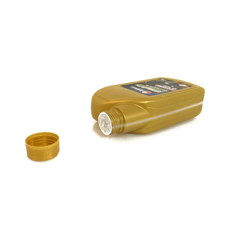 Hot Sale Golden Empty fuel additive bottles HDPE 1Liter Gasoline Motor Oil Bottle Engine Oil Bottle
