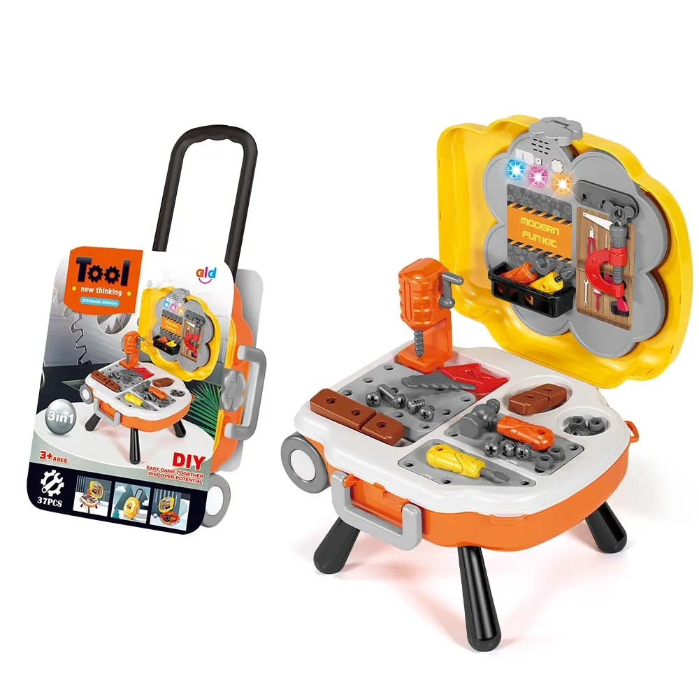 Puzzle Fun Tools for Boys Montessori Toys Portable Suitcase Kids Fun  Household Tool Set