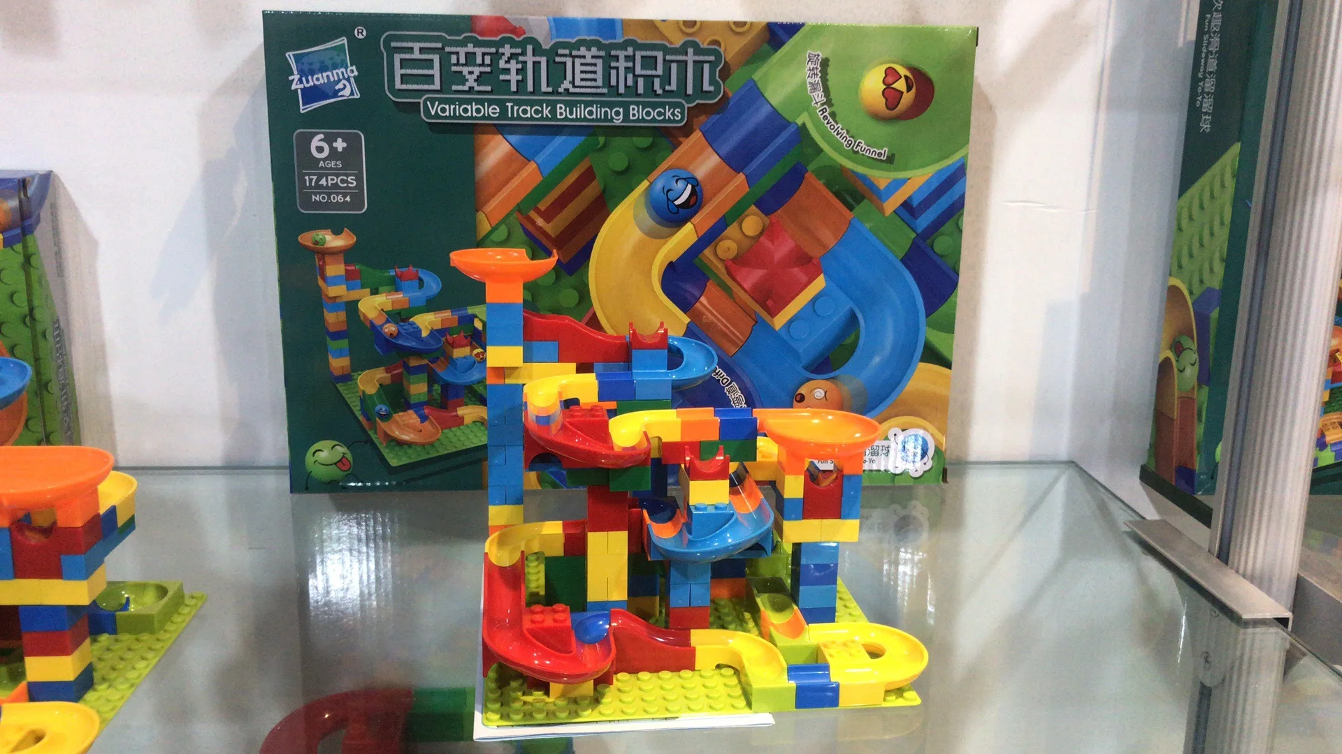 514pcs Small Size Block Marble Race Run Block Variety Slide Track Building Blocks Funnel Slide Diy Sets Bricks Kids Toys