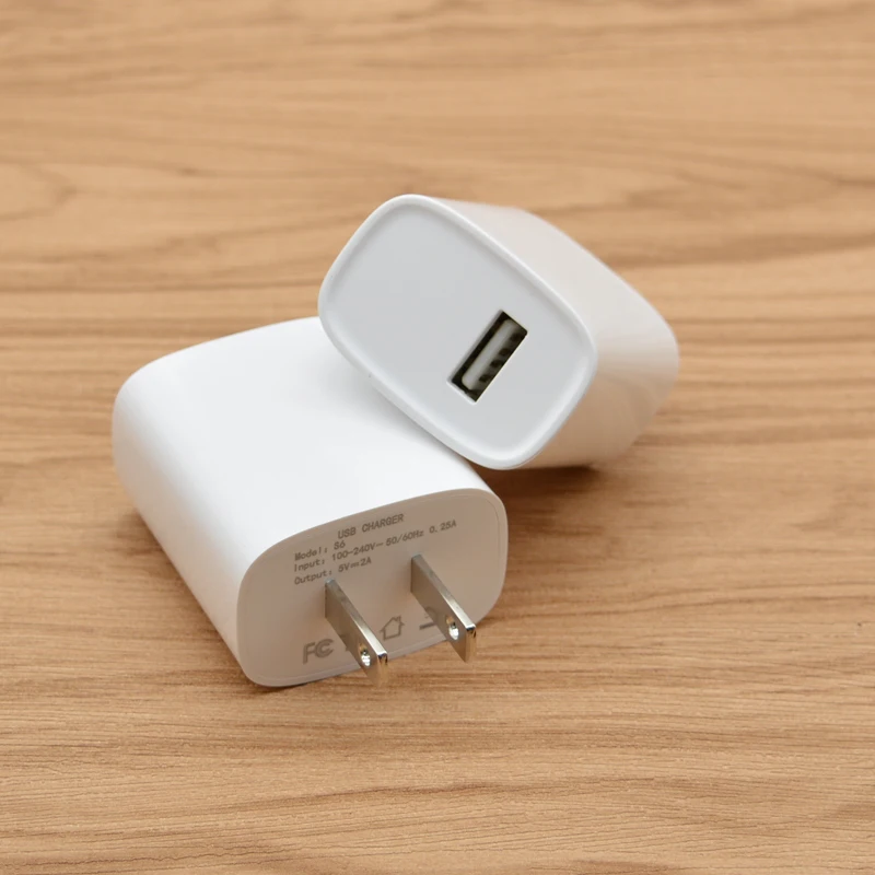  Быстрое зарядное устройство 2 А сетевое Usb-устройство с вилкой Стандарта США дорожное