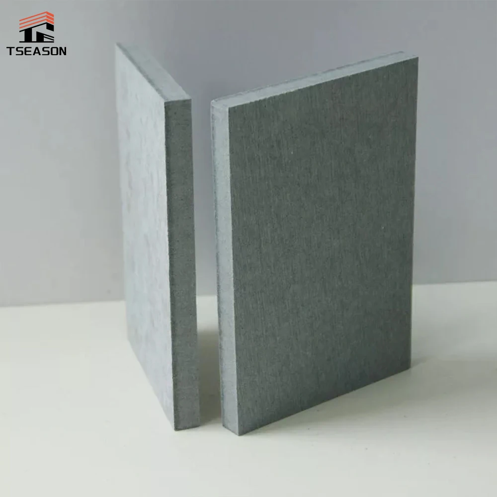 Asbestos Free Light Grey Fiber Cement Panel for Wall Cladding