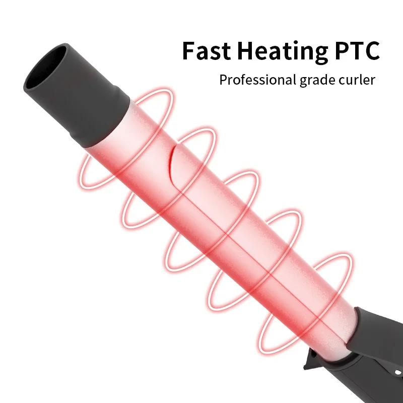 Hot Selling Adjustable Temperature Hair Styling Tools Long Barrel Hair Curling Irons LED Display Hair Curler