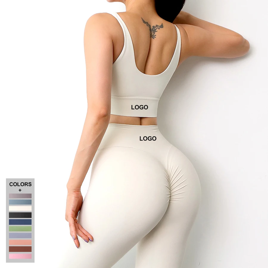 Ladies Yoga Set Super Soft Butt Lift Workout Sport Exercise Gym Wear Yoga Clothes