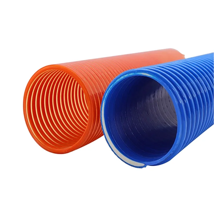 Different Diameter PVC Spiral Flexible Vacuum Suction Hose, Spiral Reinforced PVC Suction Hose