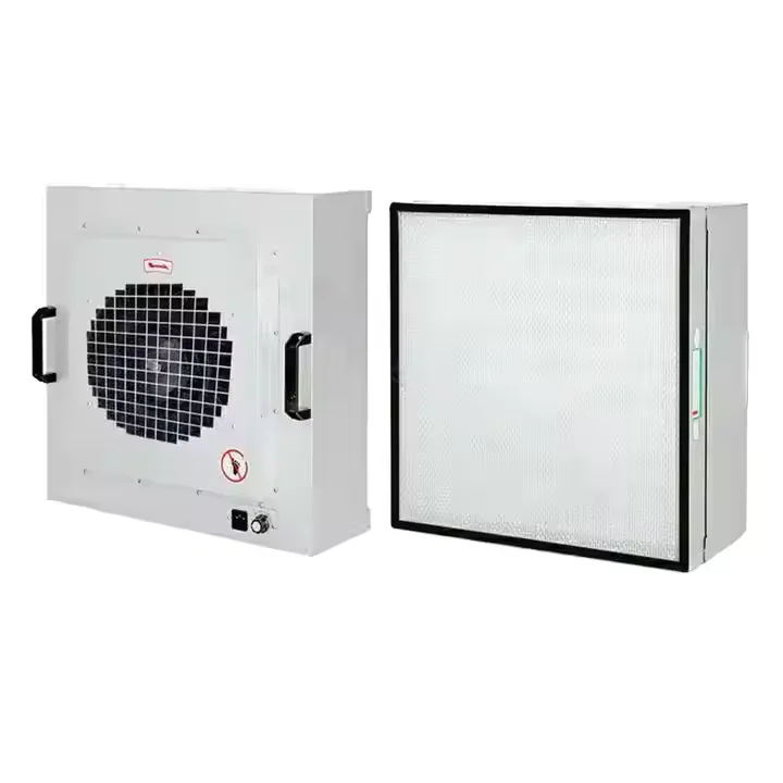 FFU Fan Filter Unit HEPA System New Ceiling Cleanroom Box Filter Air Purifier HEPA Air Filter Raw Home Use Laboratory Used