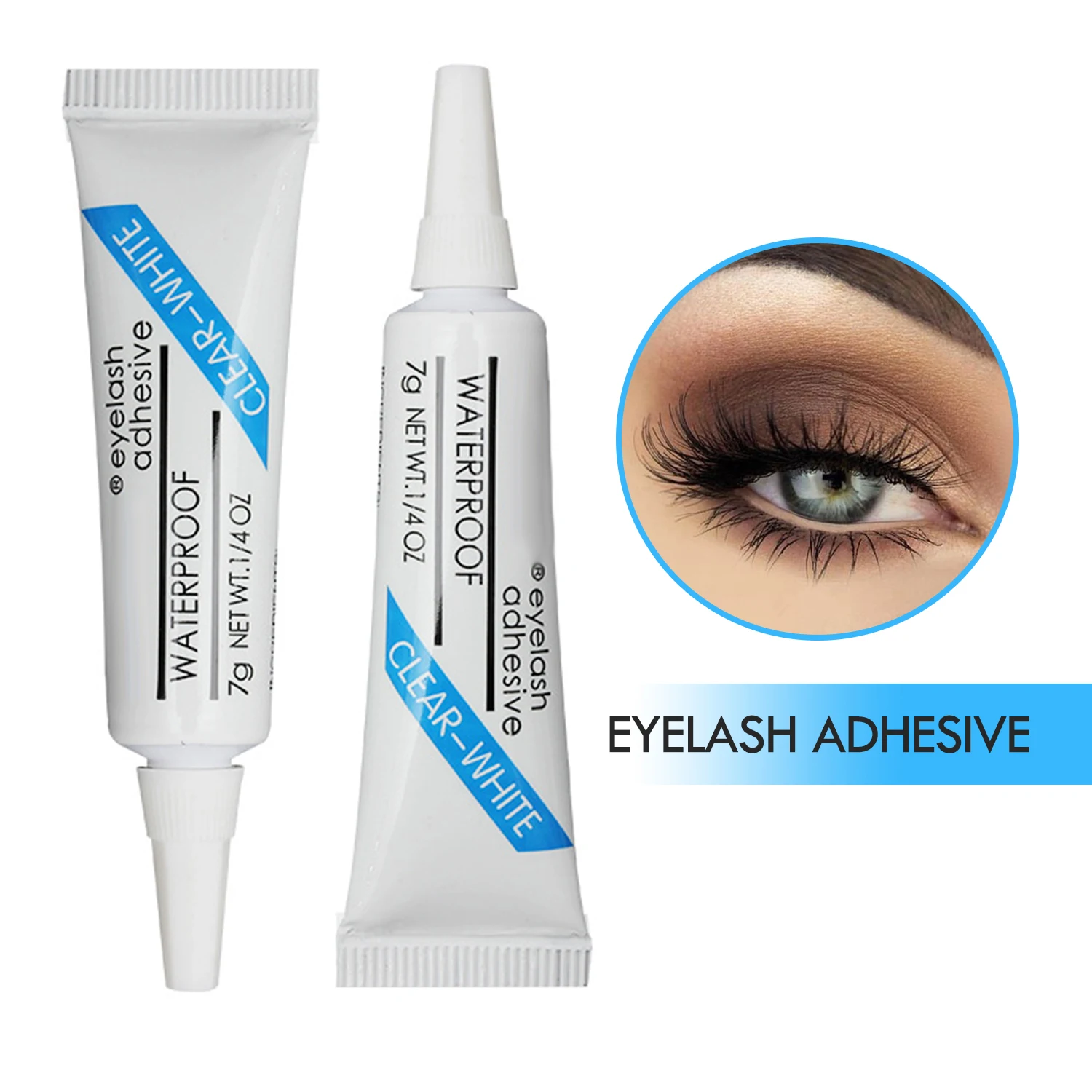 Jaunty Sky Waterproof DIY Cluster Lash Glue Sealant Segmented Pre Cut Eyelash Bond 7g Strip Lash Glue Eyelash Adhesive